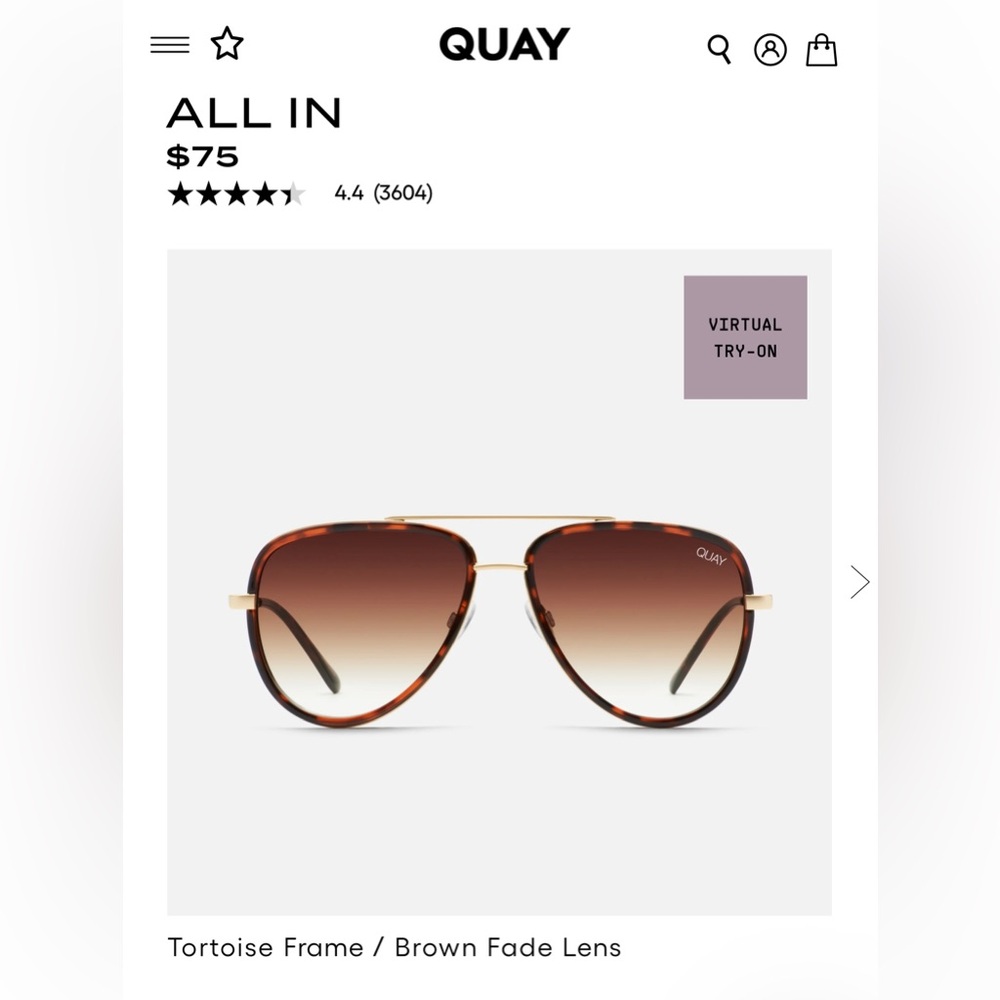 Quay All In Mini $55 Brown Tortoise